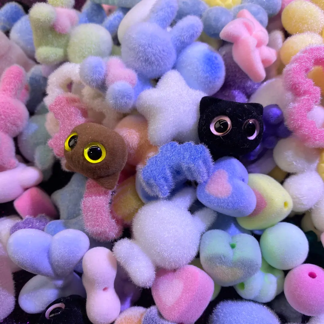 Flocked Beads Blind Bags for Beadable Pen/ Key Chain - Open in live - Image 3