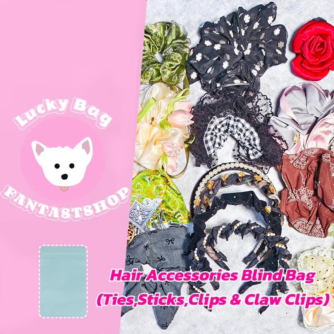 [Today's Special+10% Extra][Renew] Hair Accessories Blind Bag - Open in live