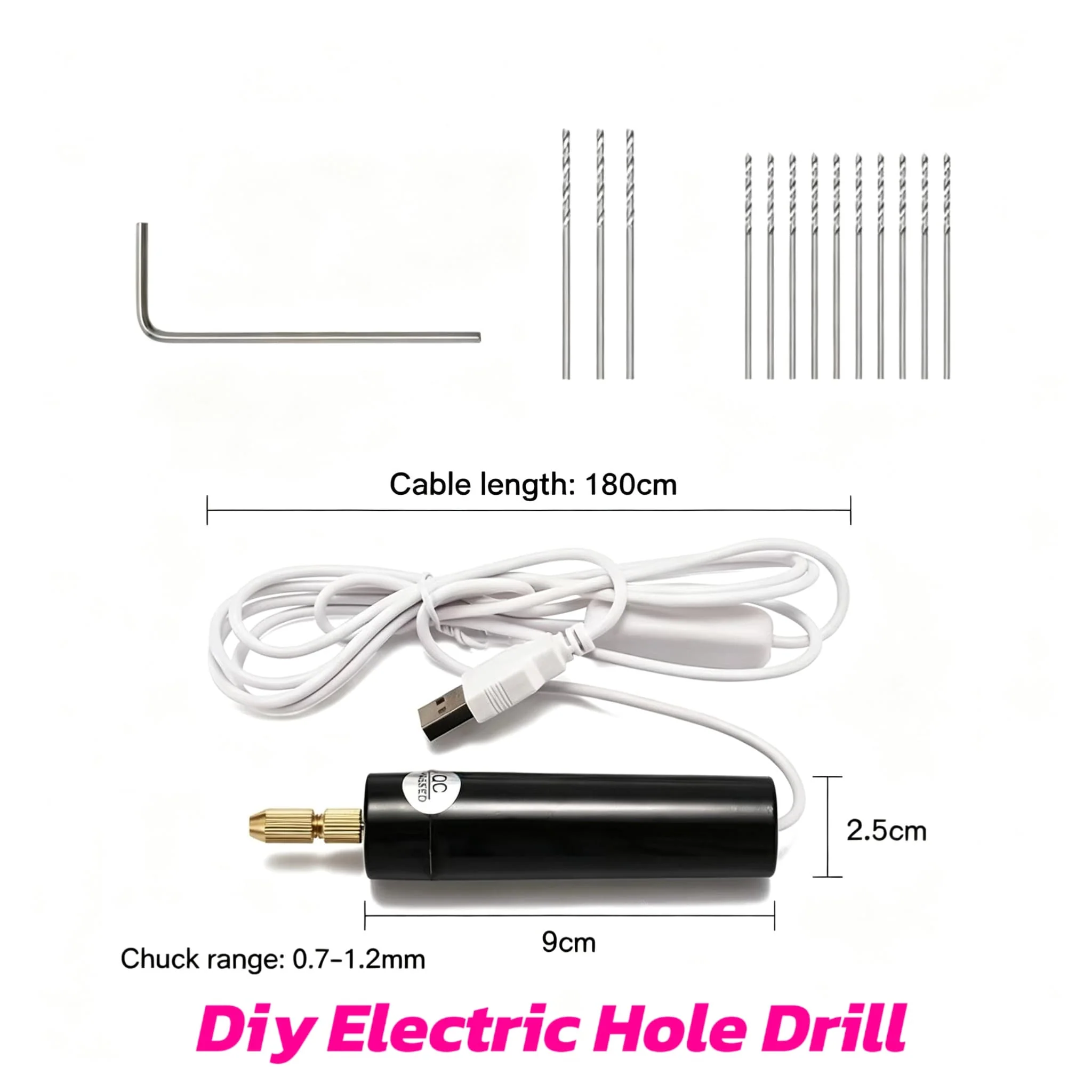 【Offline-Packing】DIY Electric Hole DrilI，USB Mini Dril