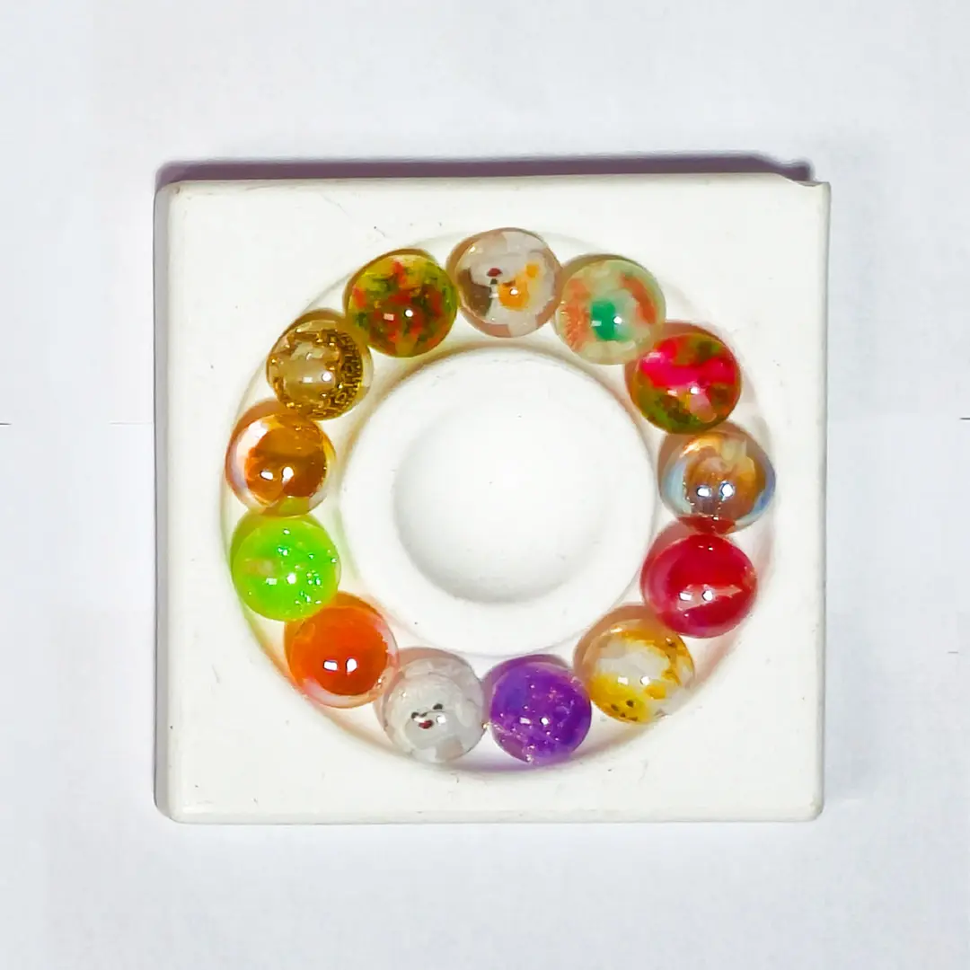 Sandwich Resin Acrylic Beads Blind Bag for Bracelet/Pen - Open in live - Image 4