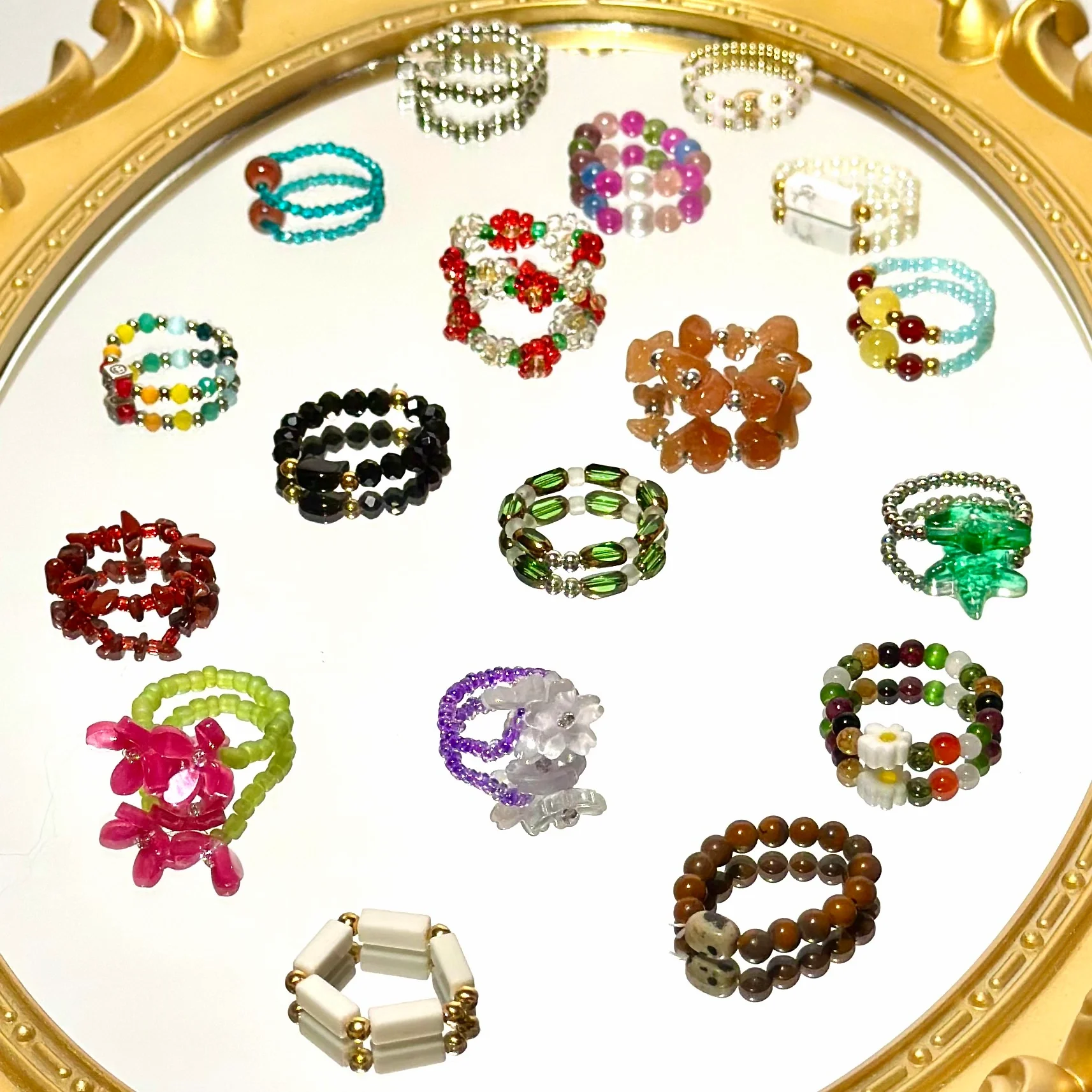 Seed Beads Ring - Open in live - Image 2