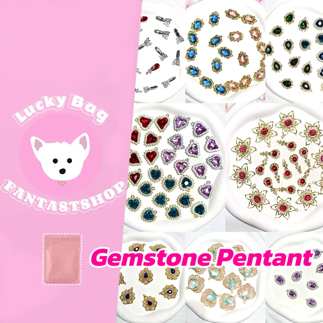 Gemstone Pendant Blind Bag for Bracelet- Open in live